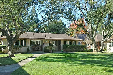 Our affordable senior apartments are on many beautiful courtyards